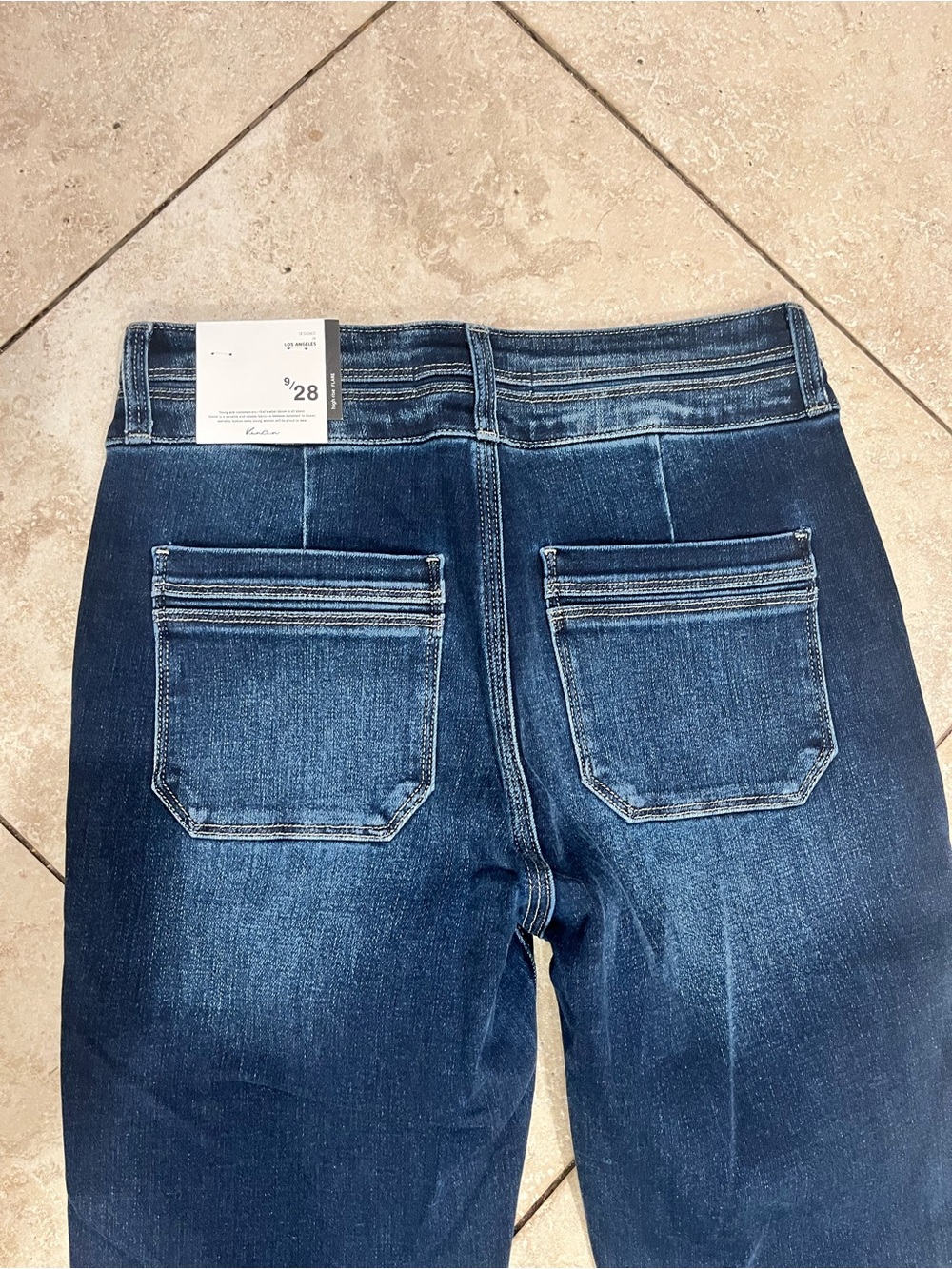 Kancan Double Button High Rise Flare  Jeans - Picture 8 of 12